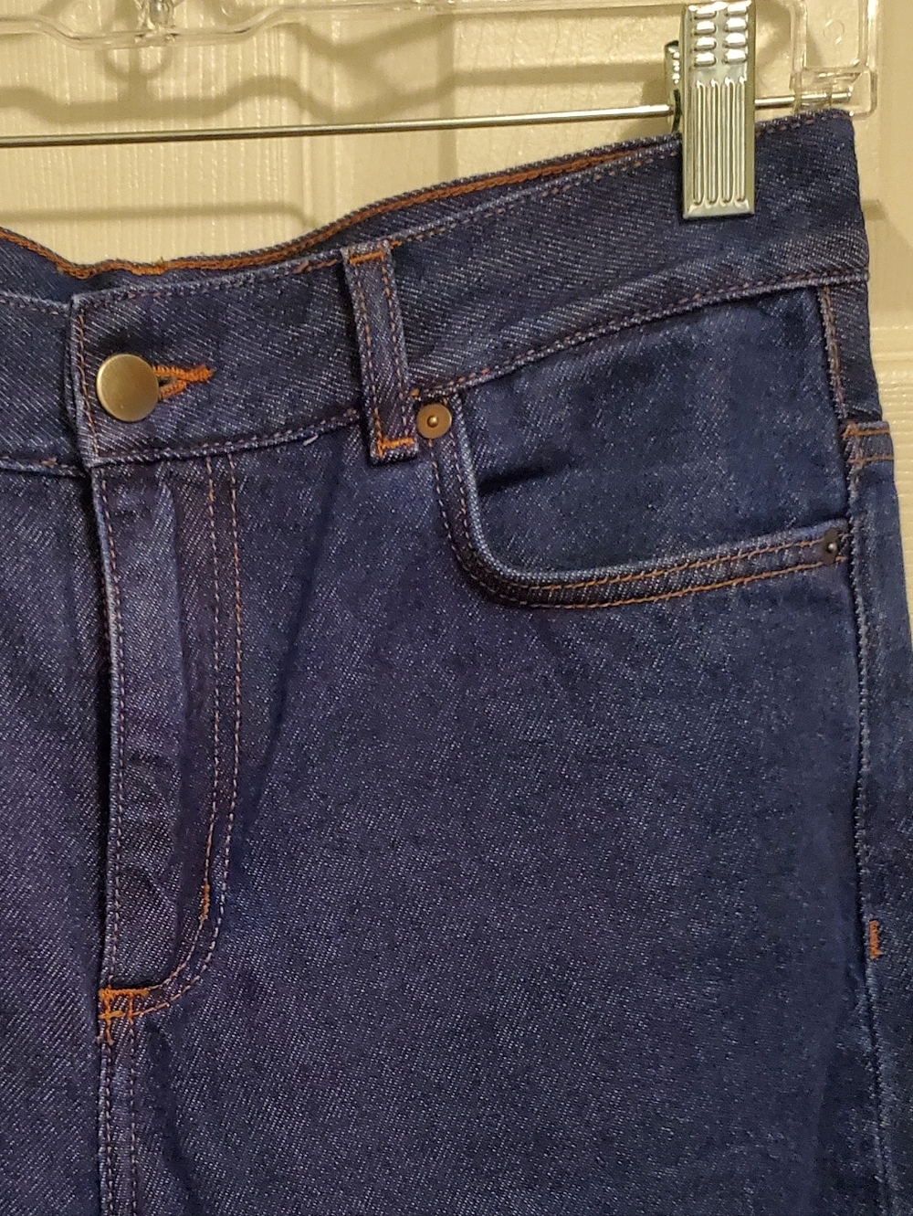 Cos dark denim jeans size 27. High rise, full length.